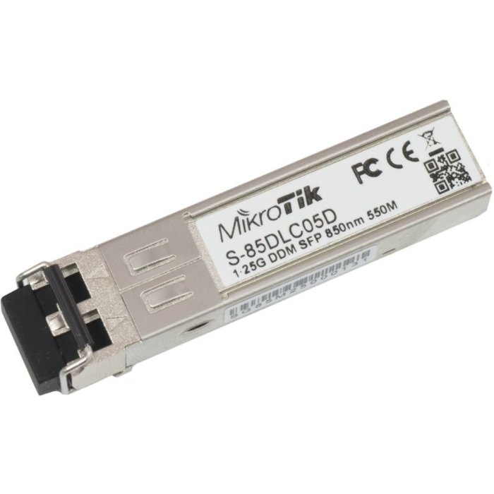 Mikrotik S-85DLC05D Módulo Transceptor de Red 1250 Mbit/s SFP 850nm LC Mikrotik S-85DLC05D Módulo Transceptor de Red 1250 Mbit/s SFP 850nm LC