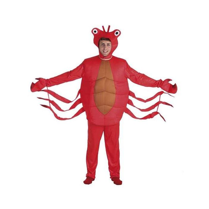Disfraz adulto cangrejo rojo talla l Disfraz adulto cangrejo rojo talla l