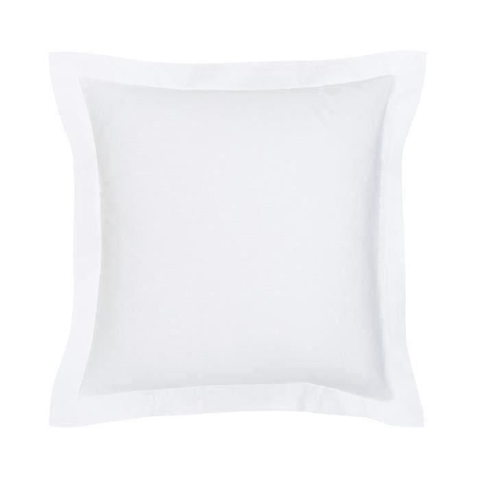 TODAY Funda de almohada Essential - 63 x 63+5 cm - 100% Algodón liso - Tiza