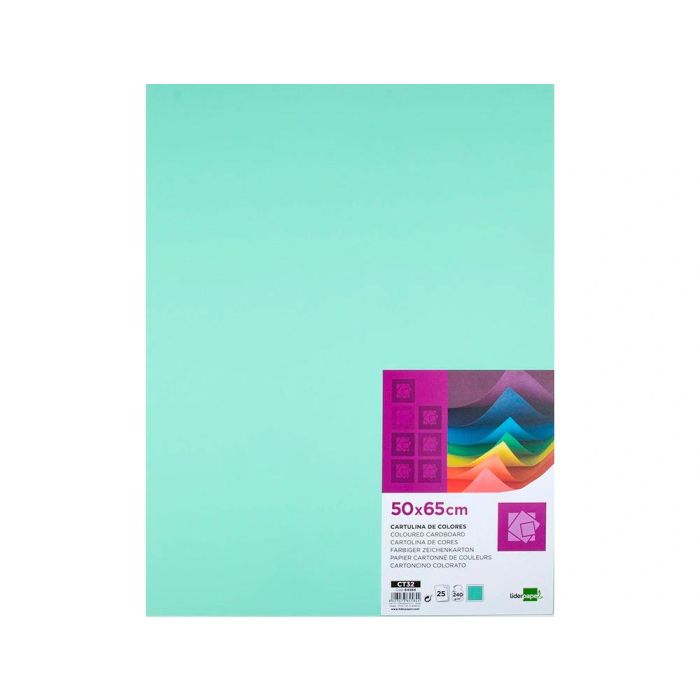 Cartulina Liderpapel 50x65 cm 240 gr-M2 Verde Paquete De 25 Hojas 2