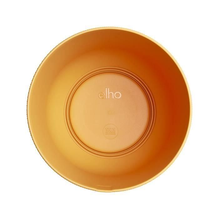 Elho ELH2943203511900 Maceta Jazz Redonda Amarilla, L 35 x An 34,5 x Al 32 cm, para Interior, 100% Reciclada 2