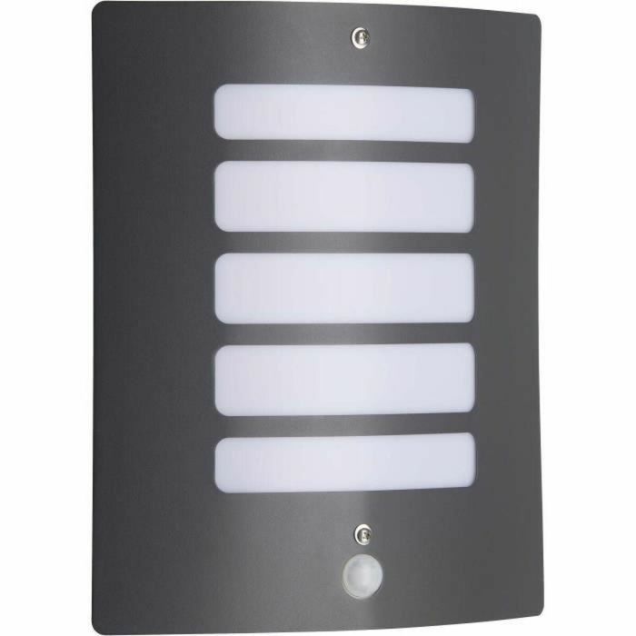 Aplique de exterior BRILLIANT con detector TODD - E27 - 1x60W - Color Antracita