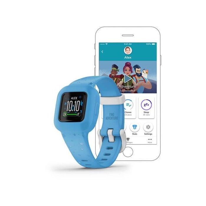 Garmin vivofit jr. 3 Stars Blue Reloj Inteligente para Niños a Prueba de Agua MIP Pantalla Color