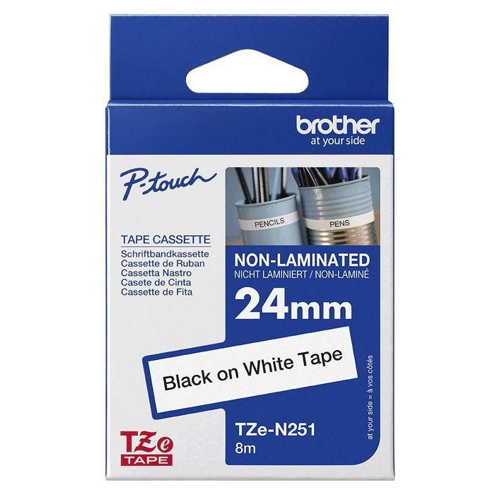 Cinta Para Etiquetadores Brother Cinta Rotuladora Blanco-Negro24 2 Cinta Para Etiquetadores Brother Cinta Rotuladora Blanco-Negro24 2