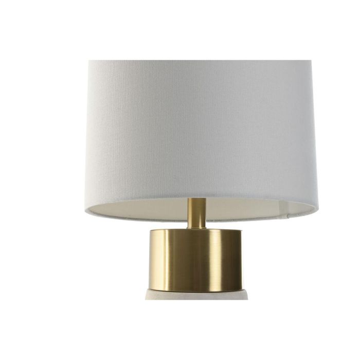 Lampara Sobremesa Glam DKD Home Decor Blanco Dorado 30 x 60 x 30 cm 3 Lampara Sobremesa Glam DKD Home Decor Blanco Dorado 30 x 60 x 30 cm 3