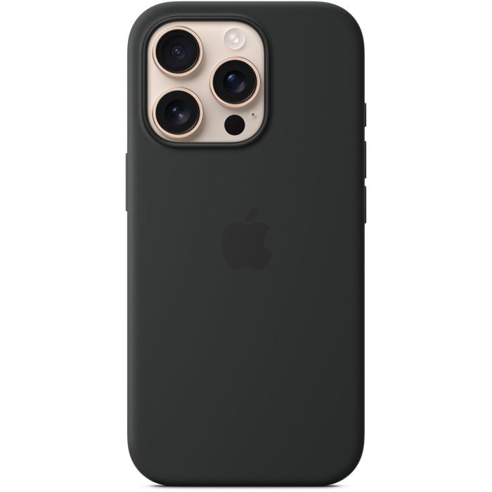 Apple iPhone 16 Pro Funda de silicona con MagSafe Negro 0 Apple iPhone 16 Pro Funda de silicona con MagSafe Negro 0