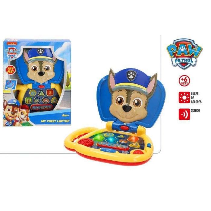 Mi primerordenador paw patrol chase con luces y sonidos. 21,5x6x28 cm 1