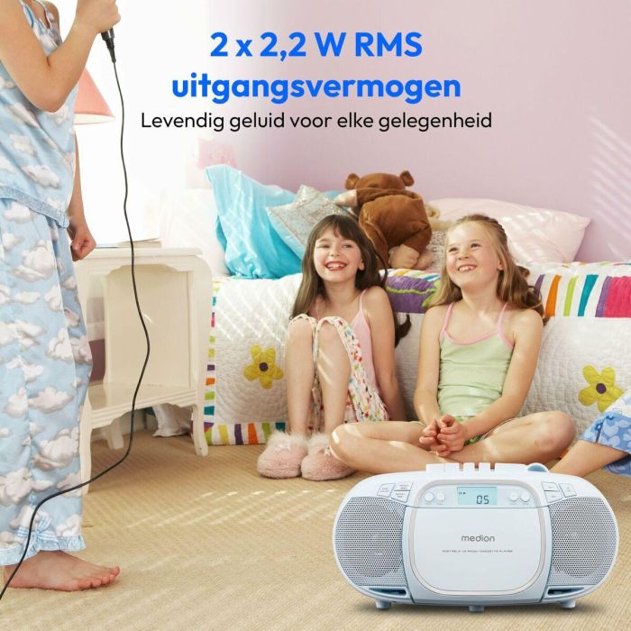 Medion MED4061275227482 Radio CD FM 2x2.2W RMS Azul 8 Medion MED4061275227482 Radio CD FM 2x2.2W RMS Azul 8