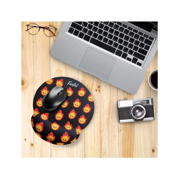 Wondee fuegote Alfombrilla de ratón ergonómica de gel 250x230 mm con reposamuñecas antideslizante 4