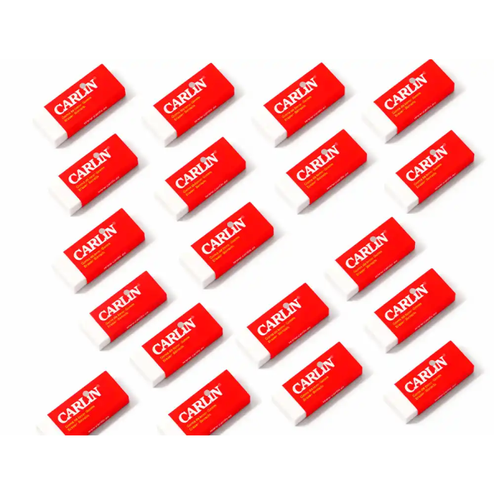 Carlin Goma de borrar plástica escolar y de oficina 10x30x30 mm 2