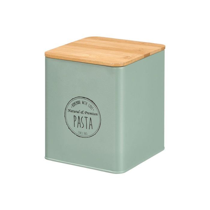 Tarro Cuadrado Tapa Bambu Pasta Verde Menta Kinvara 14x16x14cm (Set de 12) 1 Tarro Cuadrado Tapa Bambu Pasta Verde Menta Kinvara 14x16x14cm (Set de 12) 1
