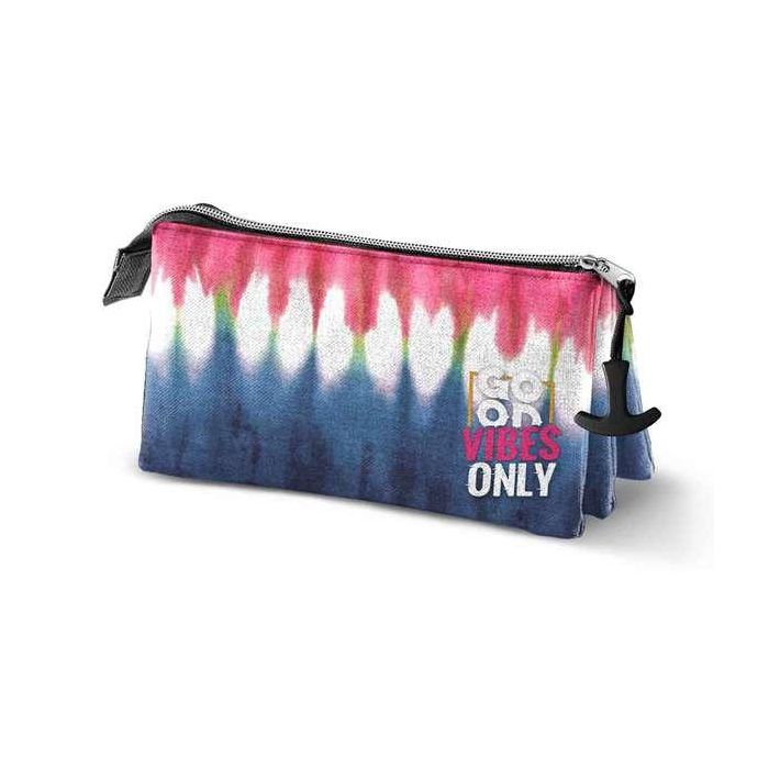 Portatodo triple eco omp! good vibes denim 23x11x7 cm Portatodo triple eco omp! good vibes denim 23x11x7 cm