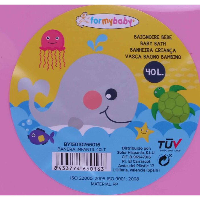 Bañera Infantil 40 Lt Formybaby - Ideal para bebés (6 Unidades) 1