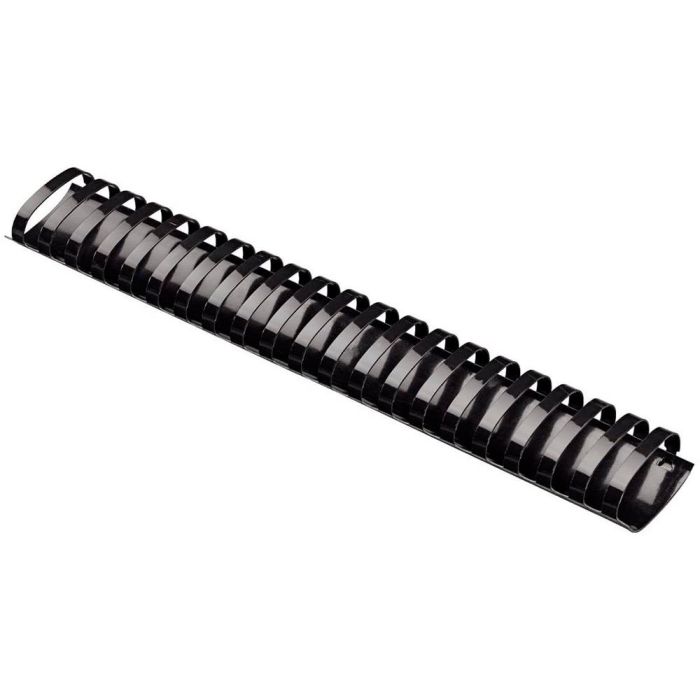 Canutillo Q-Connect Ovalado 51 mm Plastico Negro Capacidad 490 Hojas Caja De 10 Unidades 2