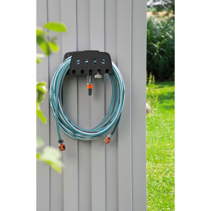 Gardena Kit manguera de jardín Classic 20 m, Ø13mm (1/2"), PVC con entramado de nylon, anti UV, incluye lanza y accesorios de riego 1 Gardena Kit manguera de jardín Classic 20 m, Ø13mm (1/2"), PVC con entramado de nylon, anti UV, incluye lanza y accesorios de riego 1