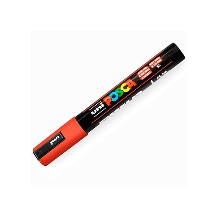 Posca Marcador Pc-5M No Permanente Punta Forma De Bala 1,8 - 2,5 mm Rojo Rubi Posca Marcador Pc-5M No Permanente Punta Forma De Bala 1,8 - 2,5 mm Rojo Rubi