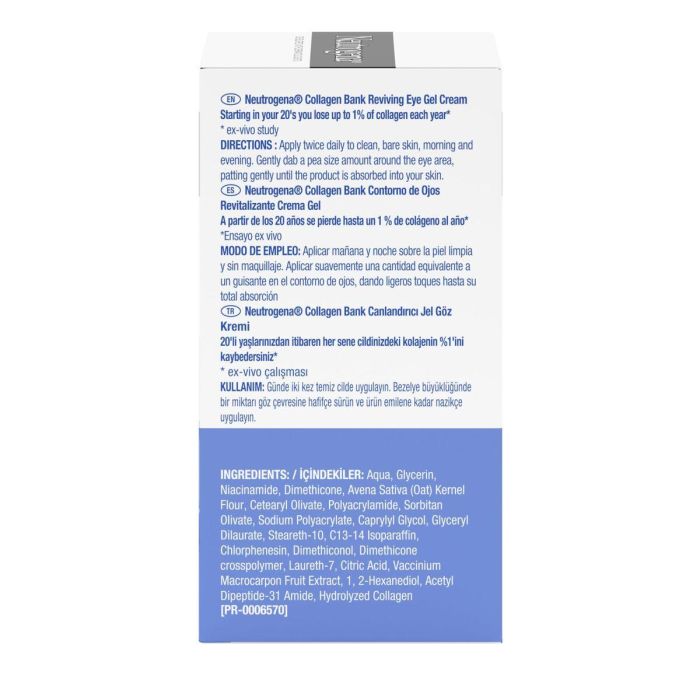 Neutrogena COLLAGEN BANK Crema Gel Contorno de Ojos Revitalizante 15 ml