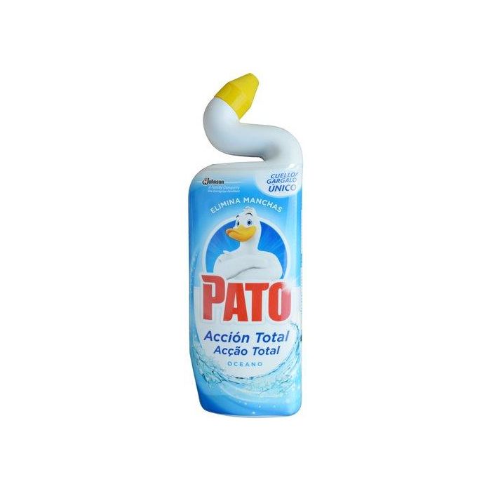 Limpiador De Inodoro Pato Azul Accion Total Oceano 750 Ml