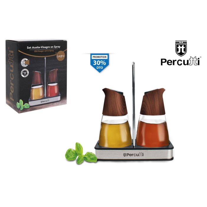 Set Aceitera y Vinagrera con Soporte Legno Percu - Inde (4 Cajas) Set Aceitera y Vinagrera con Soporte Legno Percu - Inde (4 Cajas)