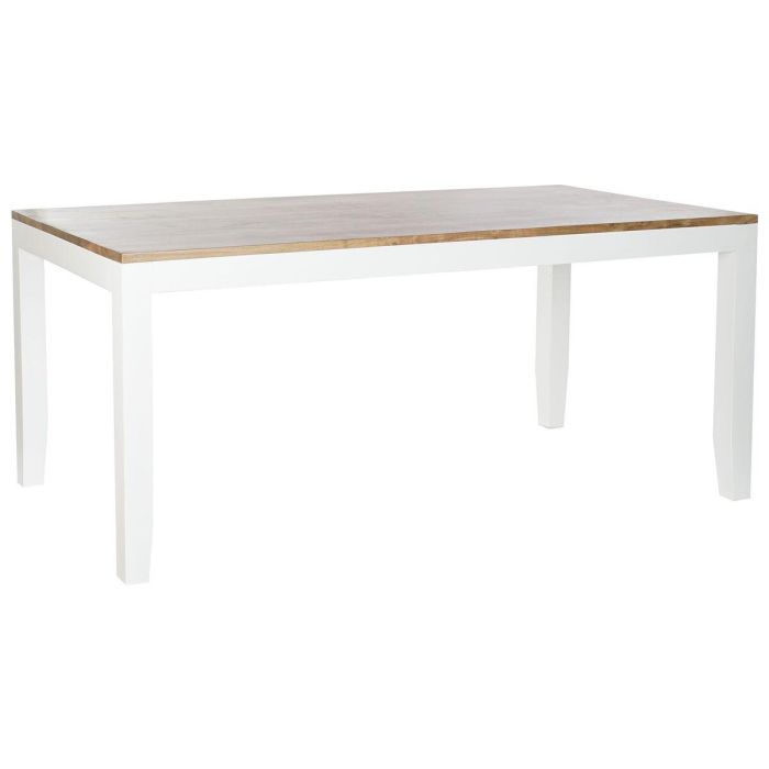 DKD Home Decor Mesa Comedor Colección Daniela de Madera Mango Acacia Blanco Marrón 200x100x80 cm Para 8 Personas DKD Home Decor Mesa Comedor Colección Daniela de Madera Mango Acacia Blanco Marrón 200x100x80 cm Para 8 Personas