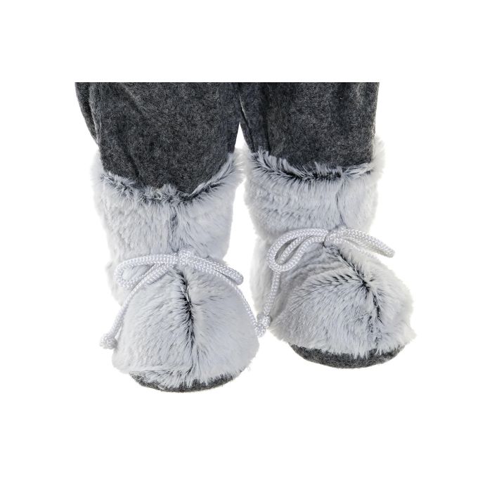 DKD Home Decor Figura Navidad Fantasia Rosa Gris Poliester Pvc Madera 20 x 60 x 32 cm 2