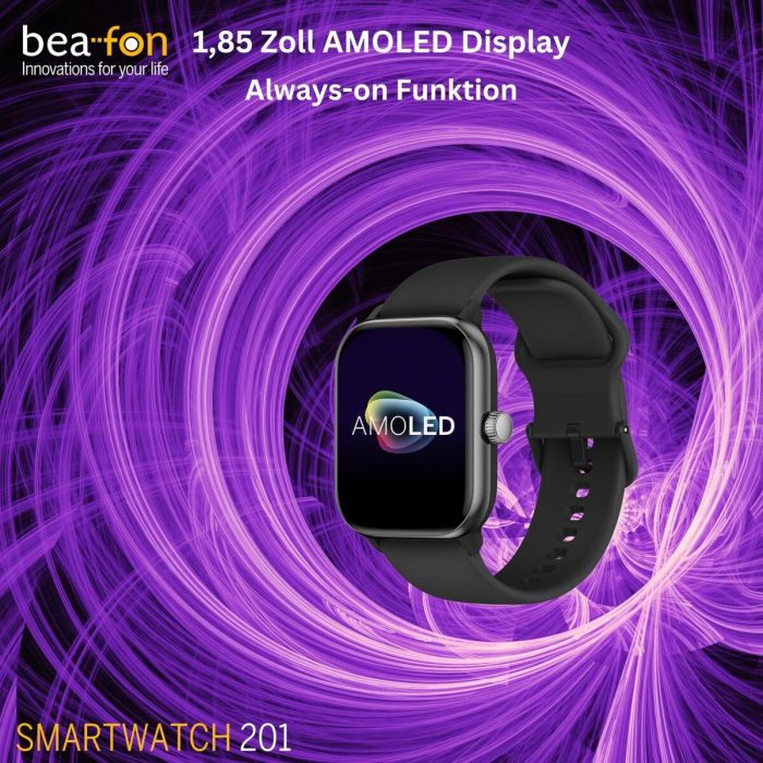 Smartwatch beafon WATCH 201 1,85" Negro Plateado 6