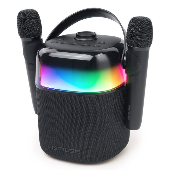 Altavoz Bluetooth con Micrófono Karaoke Muse MUSE M-530 KA 30 W Negro Altavoz Bluetooth con Micrófono Karaoke Muse MUSE M-530 KA 30 W Negro