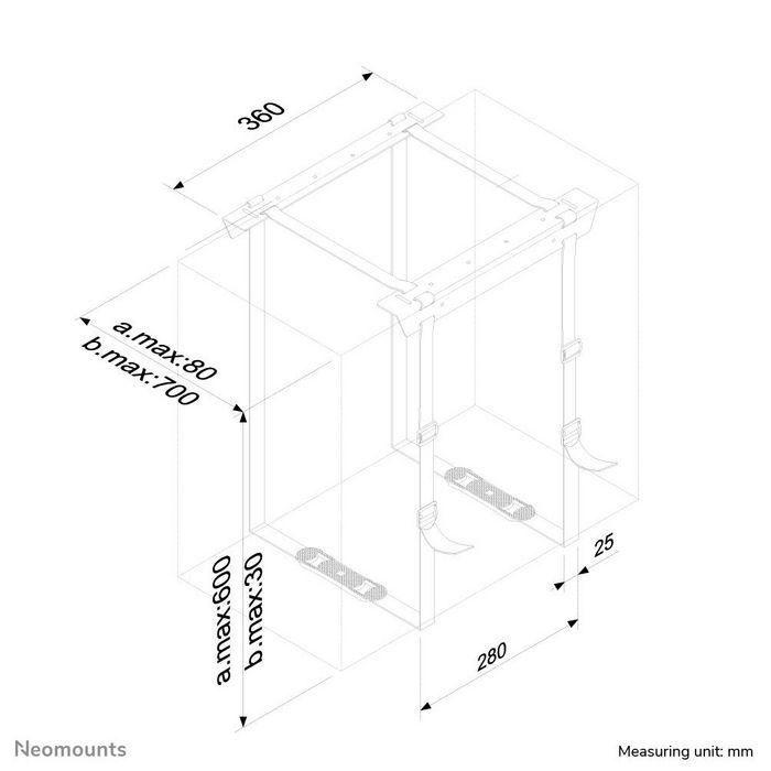 Neomounts CPU-D025BLACK Soporte CPU PC Escritorio Universal para Torres y Sobremesa, Altura 3-60cm, Ancho 8-70cm, 20kg, Negro 4 Neomounts CPU-D025BLACK Soporte CPU PC Escritorio Universal para Torres y Sobremesa, Altura 3-60cm, Ancho 8-70cm, 20kg, Negro 4