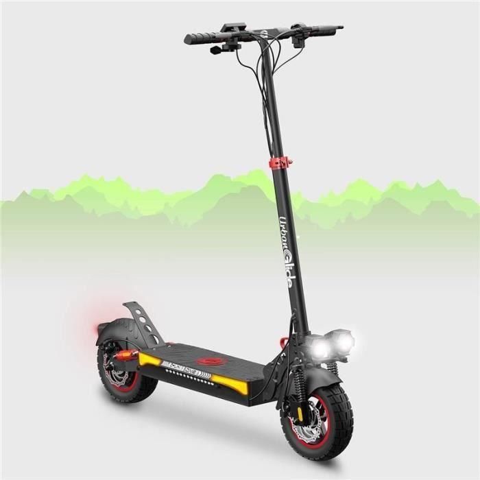 Patinete eléctrico - URBANGLIDE - ECROSS ONE - 800 W - 10 neumáticos - Máx. 25 km/h - Autonomía hasta 50 km 1