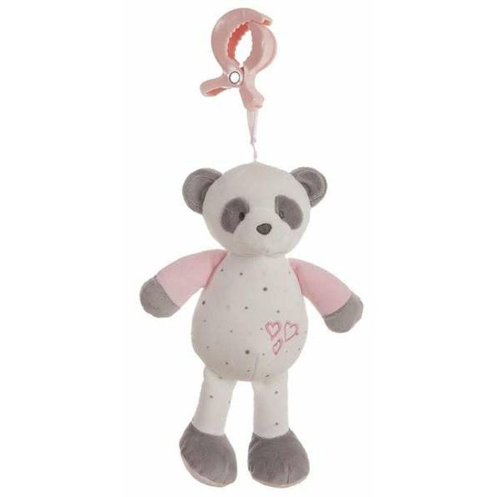 Pinza baby panda rosa sonajero 25cm