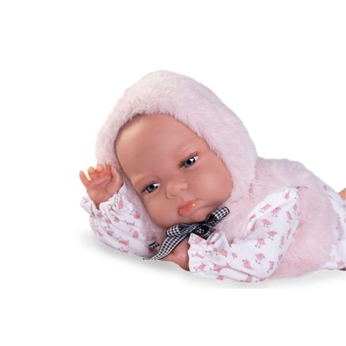 Muñeca tufi con bolitas con chaleco 34 cm 1