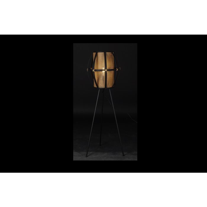 DKD Home Decor Lámpara de Pie Colonial de Bambú y Ratán, Colores Negro y Marrón, Casquillo E27, Potencia 50W, Altura 119 cm 1 DKD Home Decor Lámpara de Pie Colonial de Bambú y Ratán, Colores Negro y Marrón, Casquillo E27, Potencia 50W, Altura 119 cm 1