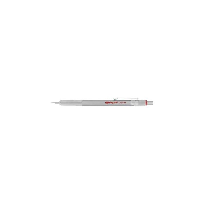 Rotring Portaminas 600 plata 0.7mm Caja de regalo