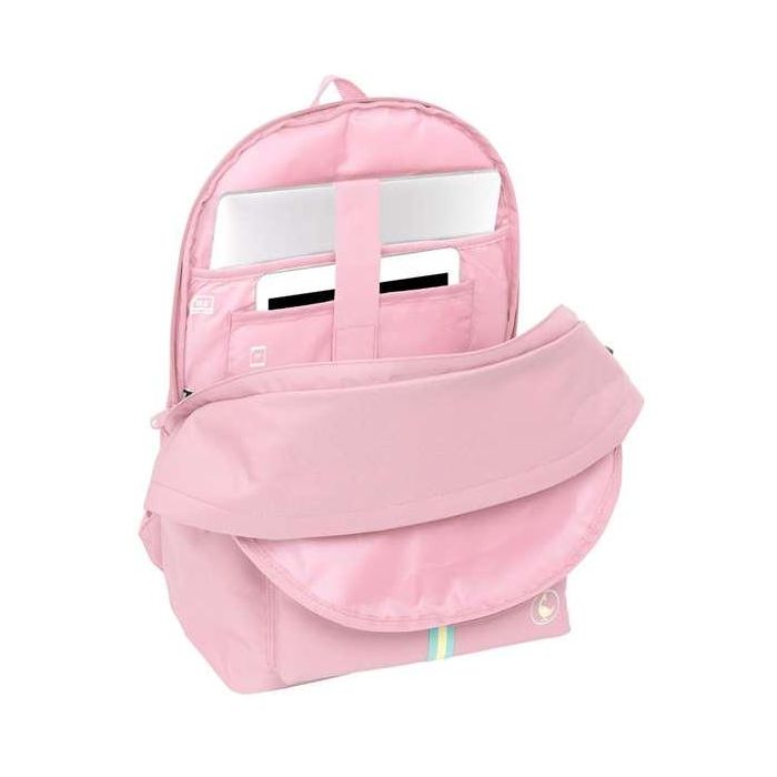 El Ganso Basics Mochila Doble para Portátil 15,6" + USB, Rosa, 31x44x18 cm 4