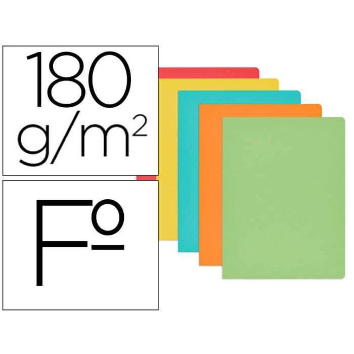 Subcarpeta Cartulina Gio Folio Colores Surtidos 180 180 gr-M2 Paquete De 50 Unidades Subcarpeta Cartulina Gio Folio Colores Surtidos 180 180 gr-M2 Paquete De 50 Unidades