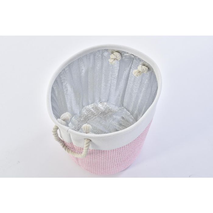 DKD Home Decor Cesta Lila Rosa Set de 3 Piezas Surtidos 40 x 49 x 40 cm (2 Unidades) 1