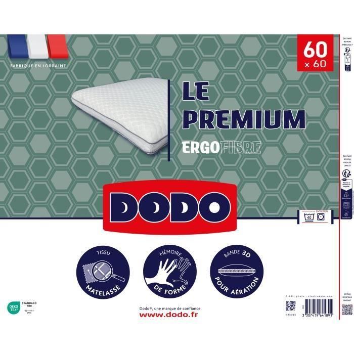 La primera almohada - ergonómica - 60x60 cm - dodo 3 La primera almohada - ergonómica - 60x60 cm - dodo 3
