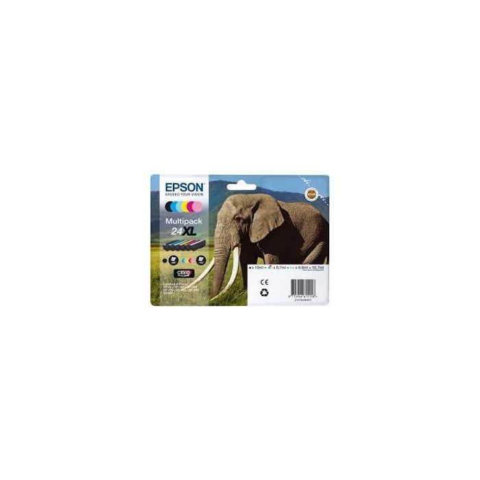 Epson Tinta Bk-C-M-Y-C Claro - M Claro Claria Photo Hd Ink Expression Photo Xp-950 - 24XL Multipack 6 Epson Tinta Bk-C-M-Y-C Claro - M Claro Claria Photo Hd Ink Expression Photo Xp-950 - 24XL Multipack 6