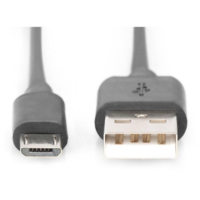 DIGITUS USB 2.0 Anschlusskabel Typ A -mikro B St/St 1.8m sch 1