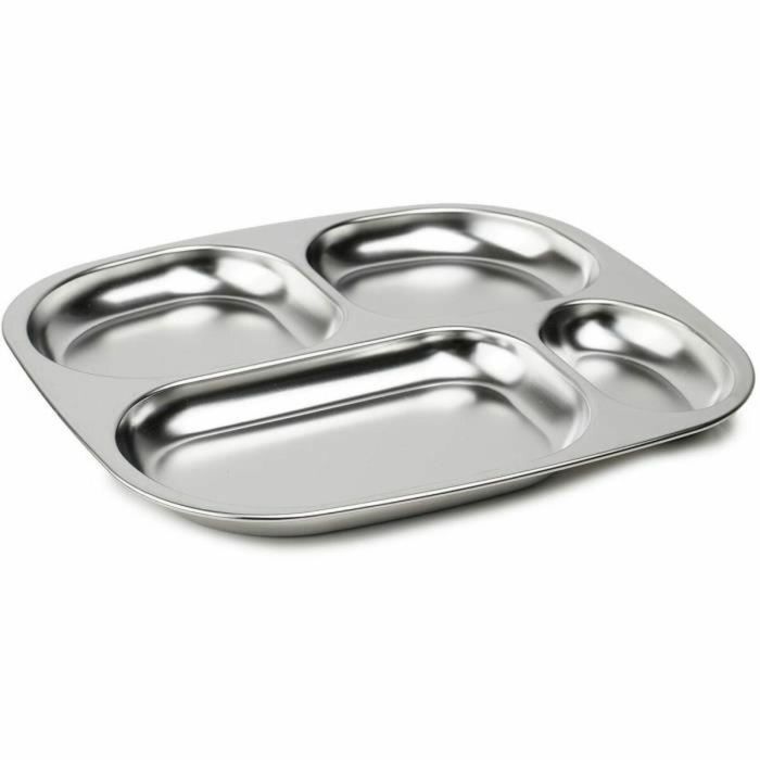 Thermobaby AAAOY87758 Bandeja Compartimentada con 4 Compartimentos de Acero Inoxidable y Libre de BPA 0 Thermobaby AAAOY87758 Bandeja Compartimentada con 4 Compartimentos de Acero Inoxidable y Libre de BPA 0