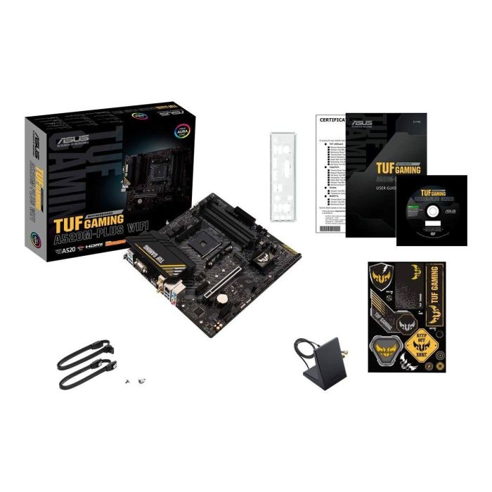 ASUS ASU4711081154273 Placa base TUF GAMING A520M-PLUS WiFi AMD A520 Ranura micro ATX AM4 14 ASUS ASU4711081154273 Placa base TUF GAMING A520M-PLUS WiFi AMD A520 Ranura micro ATX AM4 14