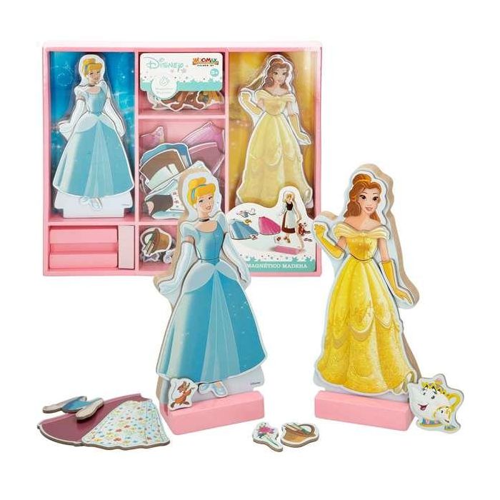 Encajable de madera vestidos disney princesa 32x28 cm 5 Encajable de madera vestidos disney princesa 32x28 cm 5