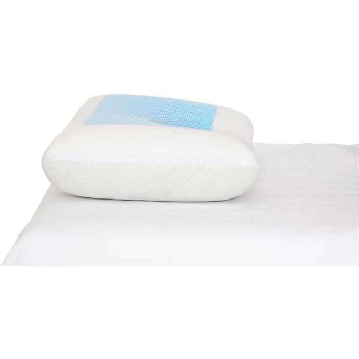 5Five Almohada ergonómica con gel refrescante 50x30x12cm 2