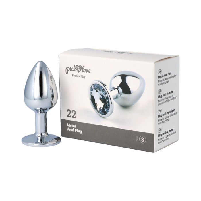Plug Anal Pick&Love Nº 22 Plateado (7,6 cm) 3