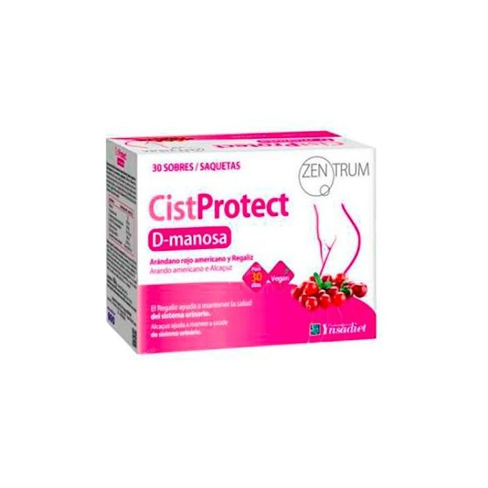Zentrum Cistprotect 30 Sbrs Arándano Rojo, D-Manosa y Lactobacillus Rhamnosus para Vías Urinarias en Sobres