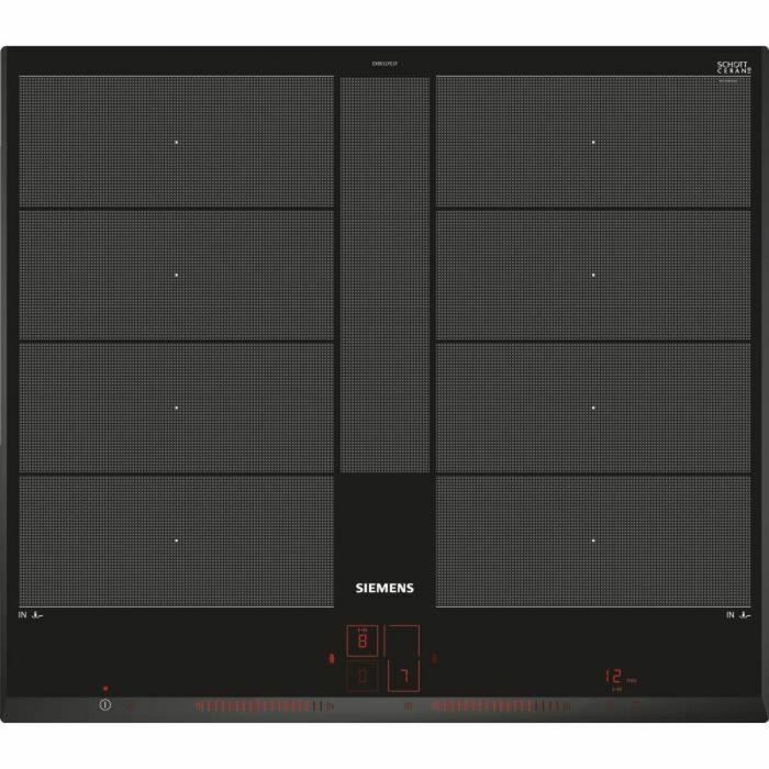 Siemens EX651LYC1F Placa de inducción IQ700 de 60 cm, 4 fuegos, Negra, 7400 W, 2 zonas flexibles, Dual LightSlider, 59.2x52.2 cm 1 Siemens EX651LYC1F Placa de inducción IQ700 de 60 cm, 4 fuegos, Negra, 7400 W, 2 zonas flexibles, Dual LightSlider, 59.2x52.2 cm 1
