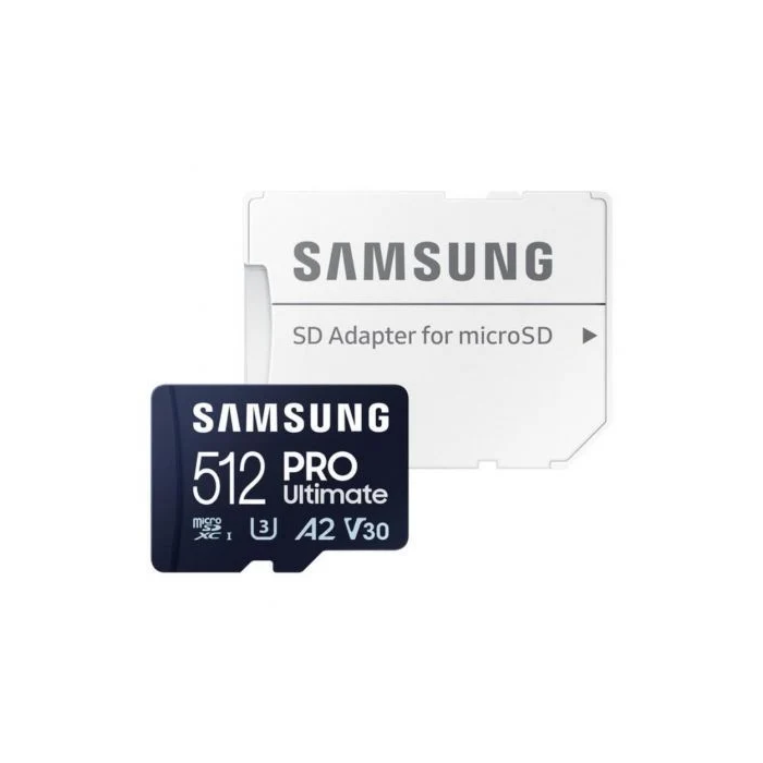 Samsung PRO Ultimate 512GB microSDXC con Adaptador Clase 10 U3 V30 A2 Velocidad 200MB/s Lectura 130MB/s Escritura MB-MY512SA/WW 1 Samsung PRO Ultimate 512GB microSDXC con Adaptador Clase 10 U3 V30 A2 Velocidad 200MB/s Lectura 130MB/s Escritura MB-MY512SA/WW 1