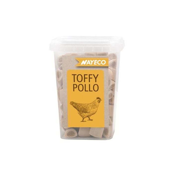 Nayeco Snack Toffy Semihúmedo de Pollo para Perros 250 gr - Premio de Adiestramiento Sano y Sabroso de Alta Calidad