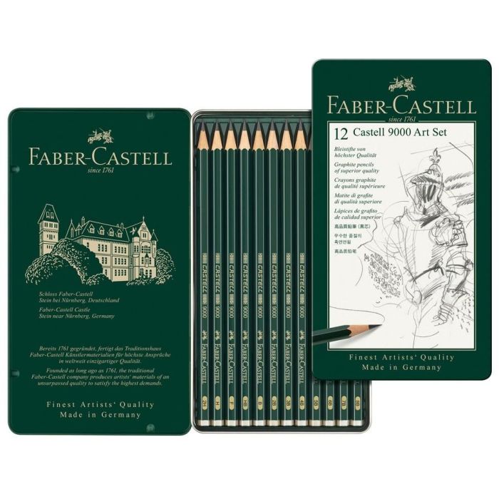 FABER-CASTELL 4005401190653 Lápiz Castell 9000 Set de 12 Unidades