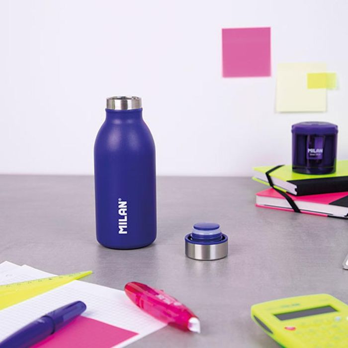 Milán Serie Acid Botella Isotérmica Acero Inoxidable 304 Azul Marino 354 ml 2 Milán Serie Acid Botella Isotérmica Acero Inoxidable 304 Azul Marino 354 ml 2